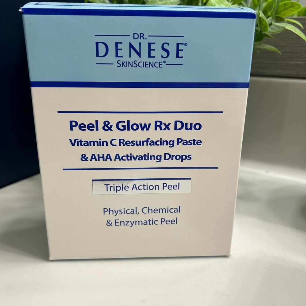 Dr. Denese Peel & Glow Rx Vitamin C Face Paste & AHA Peel Drops Set (NIB)